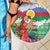 Personalised Shefa Joyeux Noel Beach Blanket Proud To Be a Ni-Van Sand Drawing Art - Polynesian Pride