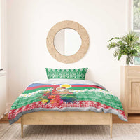 Personalised Shefa Joyeux Noel Bedding Set Proud To Be a Ni-Van Sand Drawing Art - Polynesian Pride