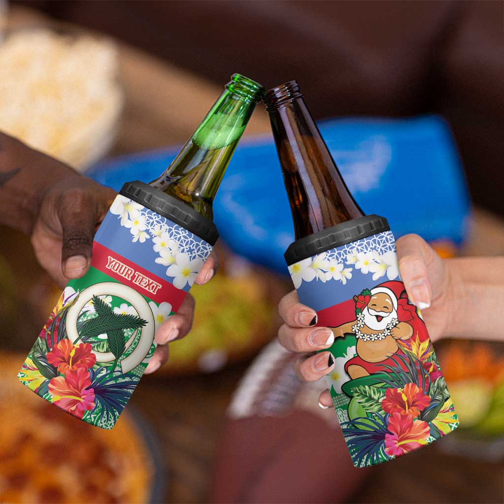 Personalised Shefa Joyeux Noel 4 in 1 Can Cooler Tumbler Proud To Be a Ni-Van Sand Drawing Art - Polynesian Pride