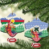 Personalised Shefa Joyeux Noel Ceramic Ornament Proud To Be a Ni-Van Sand Drawing Art - Polynesian Pride