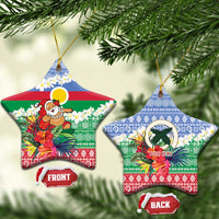 Personalised Shefa Joyeux Noel Ceramic Ornament Proud To Be a Ni-Van Sand Drawing Art - Polynesian Pride