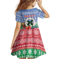 Personalised Shefa Joyeux Noel Family Matching Off Shoulder Short Dress and Hawaiian Shirt Proud To Be a Ni-Van Sand Drawing Art - Polynesian Pride