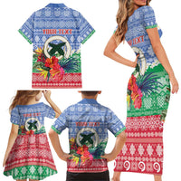 Personalised Shefa Joyeux Noel Family Matching Short Sleeve Bodycon Dress and Hawaiian Shirt Proud To Be a Ni-Van Sand Drawing Art LT9 - Polynesian Pride