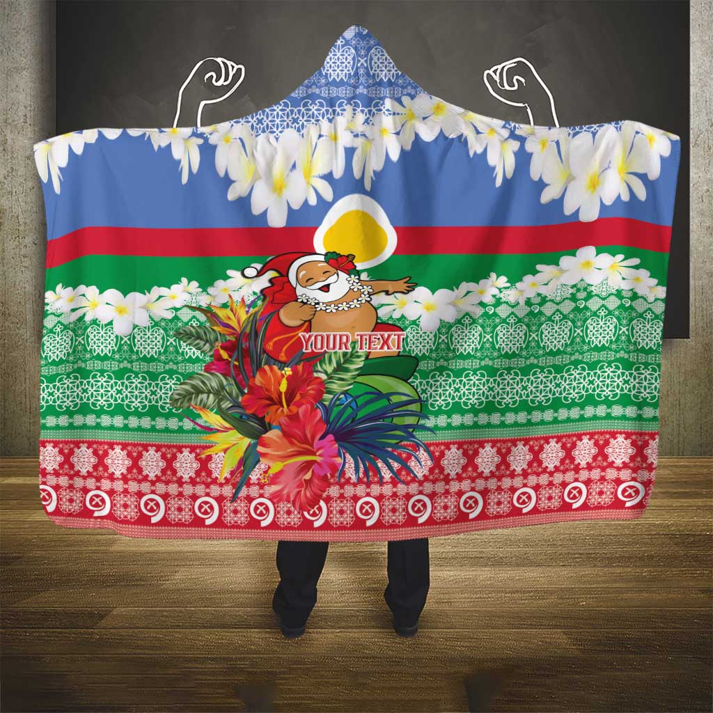 Personalised Shefa Joyeux Noel Hooded Blanket Proud To Be a Ni-Van Sand Drawing Art - Polynesian Pride