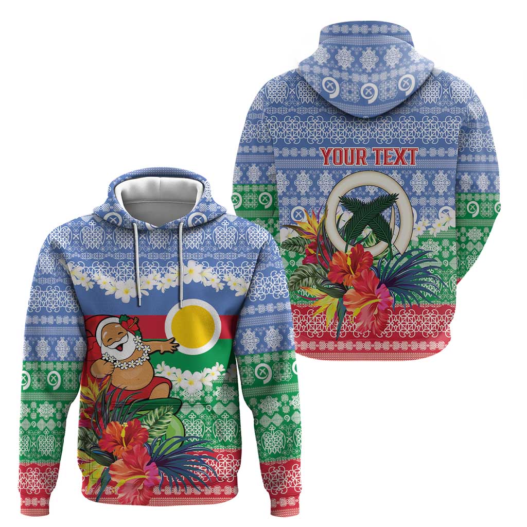 Personalised Shefa Joyeux Noel Hoodie Proud To Be a Ni-Van Sand Drawing Art - Polynesian Pride