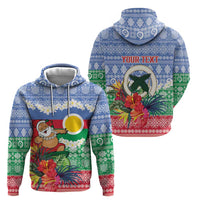 Personalised Shefa Joyeux Noel Hoodie Proud To Be a Ni-Van Sand Drawing Art - Polynesian Pride