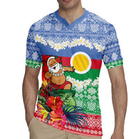 Personalised Shefa Joyeux Noel Rugby Jersey Proud To Be a Ni-Van Sand Drawing Art - Polynesian Pride