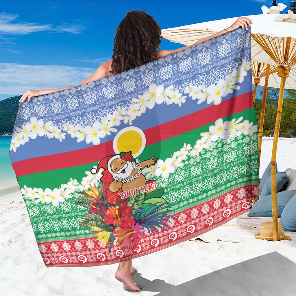 Personalised Shefa Joyeux Noel Sarong Proud To Be a Ni-Van Sand Drawing Art - Polynesian Pride