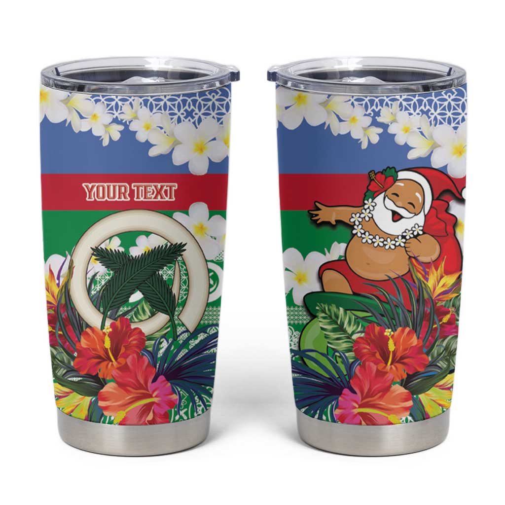 Personalised Shefa Joyeux Noel Tumbler Cup Proud To Be a Ni-Van Sand Drawing Art - Polynesian Pride