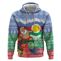 Personalised Shefa Joyeux Noel Zip Hoodie Proud To Be a Ni-Van Sand Drawing Art - Polynesian Pride