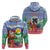 Personalised Shefa Joyeux Noel Zip Hoodie Proud To Be a Ni-Van Sand Drawing Art - Polynesian Pride