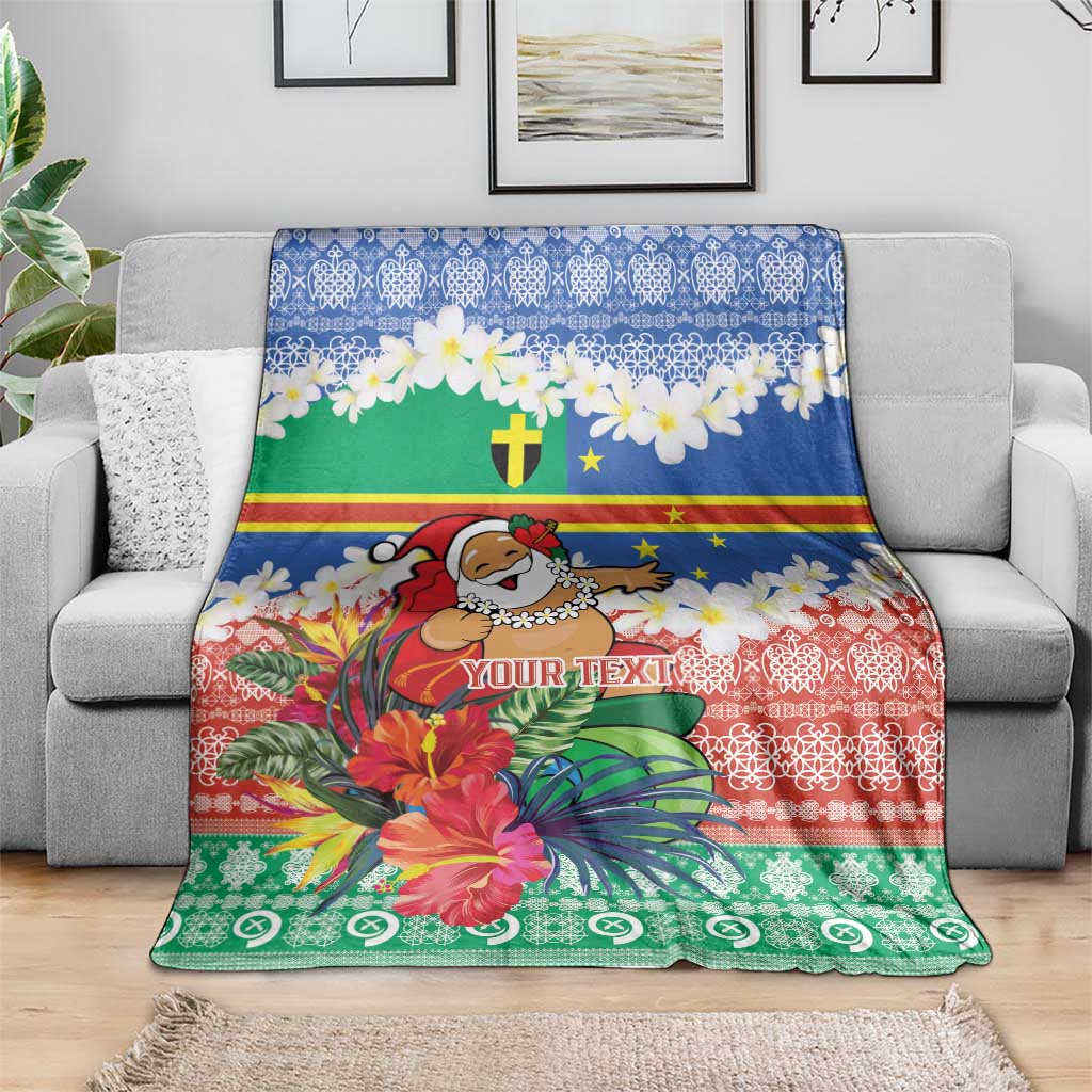 Personalised Tafea Joyeux Noel Blanket Proud To Be a Ni-Van Sand Drawing Art - Polynesian Pride