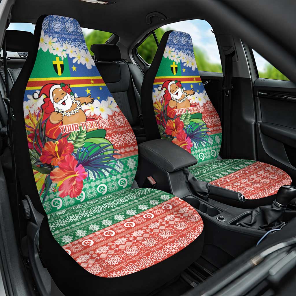 Personalised Tafea Joyeux Noel Car Seat Cover Proud To Be a Ni-Van Sand Drawing Art - Polynesian Pride
