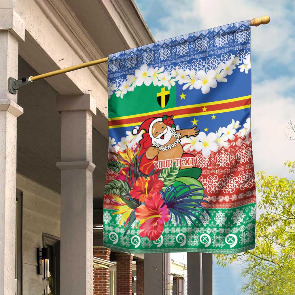 Personalised Tafea Joyeux Noel Garden Flag Proud To Be a Ni-Van Sand Drawing Art - Polynesian Pride