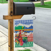 Personalised Tafea Joyeux Noel Garden Flag Proud To Be a Ni-Van Sand Drawing Art - Polynesian Pride