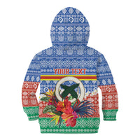 Personalised Tafea Joyeux Noel Kid Hoodie Proud To Be a Ni-Van Sand Drawing Art - Polynesian Pride