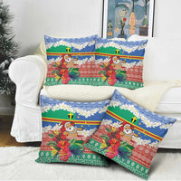 Personalised Tafea Joyeux Noel Pillow Cover Proud To Be a Ni-Van Sand Drawing Art - Polynesian Pride