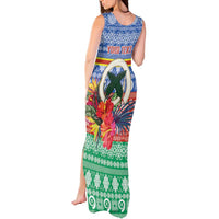 Personalised Tafea Joyeux Noel Tank Maxi Dress Proud To Be a Ni-Van Sand Drawing Art - Polynesian Pride
