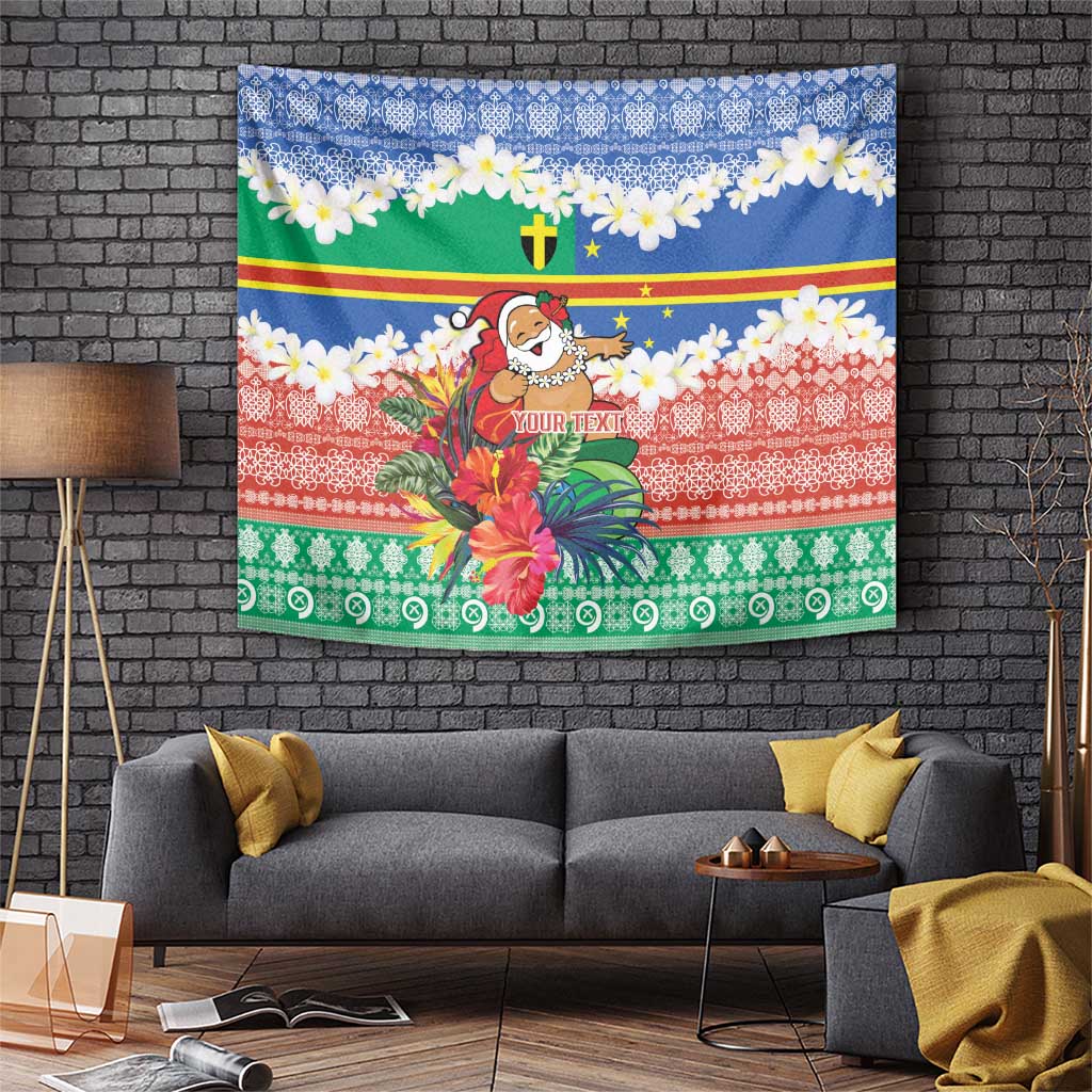 Personalised Tafea Joyeux Noel Tapestry Proud To Be a Ni-Van Sand Drawing Art - Polynesian Pride