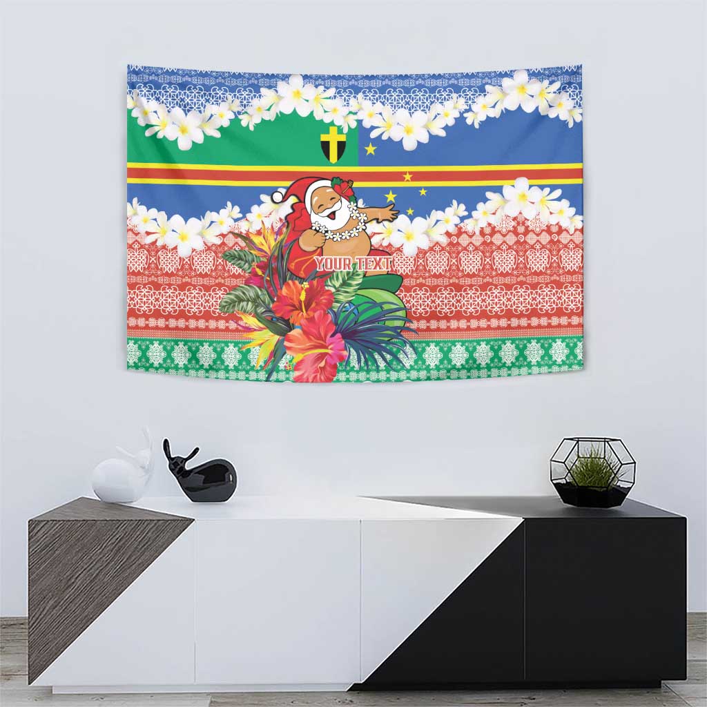Personalised Tafea Joyeux Noel Tapestry Proud To Be a Ni-Van Sand Drawing Art - Polynesian Pride