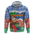 Personalised Tafea Joyeux Noel Zip Hoodie Proud To Be a Ni-Van Sand Drawing Art - Polynesian Pride
