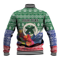Personalised Torba Joyeux Noel Baseball Jacket Proud To Be a Ni-Van Sand Drawing Art - Polynesian Pride