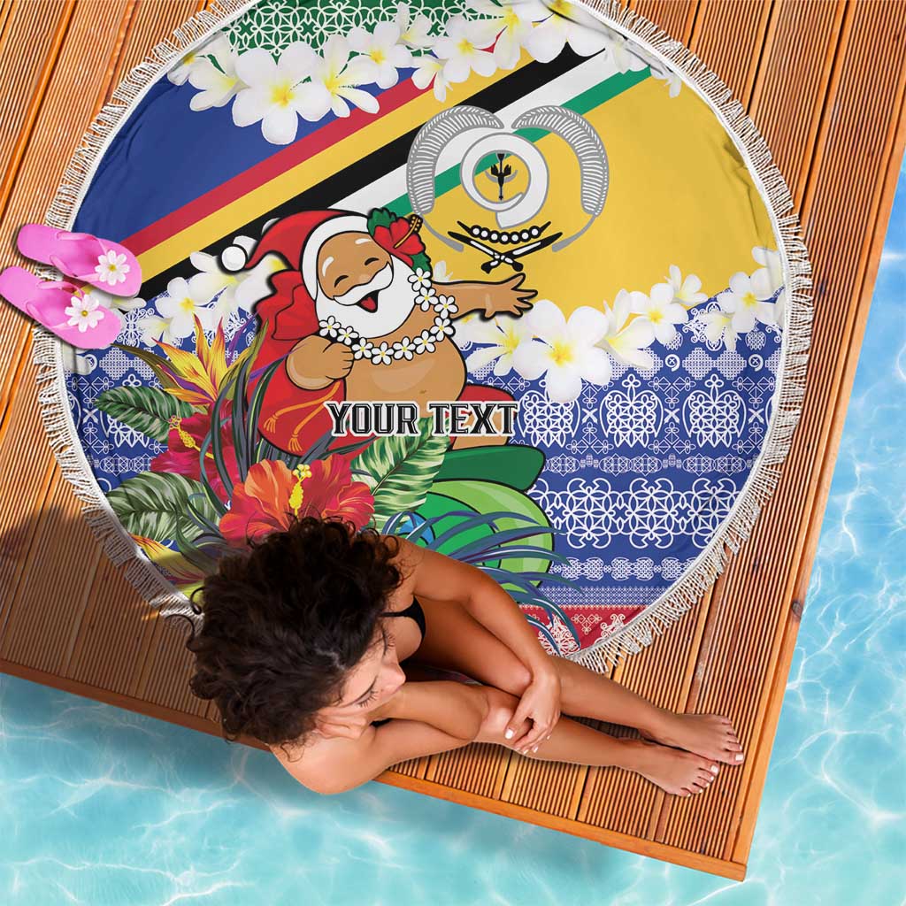 Personalised Torba Joyeux Noel Beach Blanket Proud To Be a Ni-Van Sand Drawing Art - Polynesian Pride