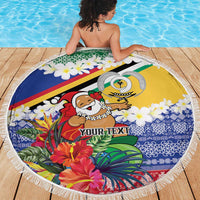 Personalised Torba Joyeux Noel Beach Blanket Proud To Be a Ni-Van Sand Drawing Art - Polynesian Pride