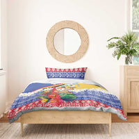 Personalised Torba Joyeux Noel Bedding Set Proud To Be a Ni-Van Sand Drawing Art - Polynesian Pride