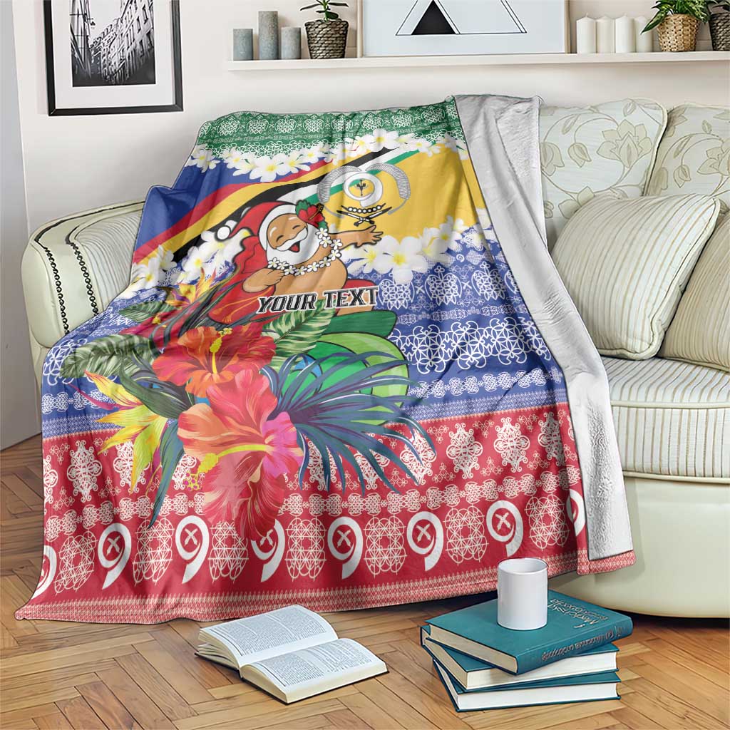 Personalised Torba Joyeux Noel Blanket Proud To Be a Ni-Van Sand Drawing Art - Polynesian Pride