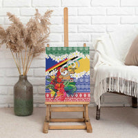 Personalised Torba Joyeux Noel Canvas Wall Art Proud To Be a Ni-Van Sand Drawing Art - Polynesian Pride