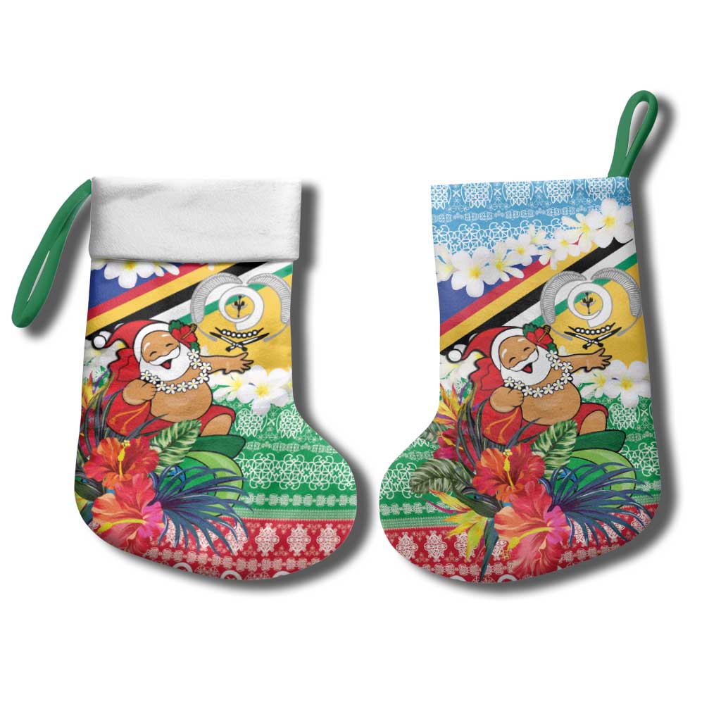 Personalised Torba Joyeux Noel Christmas Stocking Proud To Be a Ni-Van Sand Drawing Art - Polynesian Pride