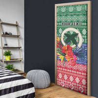 Personalised Torba Joyeux Noel Door Cover Proud To Be a Ni-Van Sand Drawing Art - Polynesian Pride