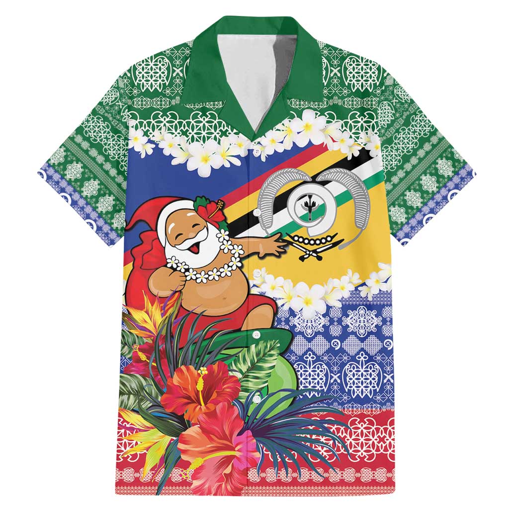 Personalised Torba Joyeux Noel Family Matching Mermaid Dress and Hawaiian Shirt Proud To Be a Ni-Van Sand Drawing Art LT9 Dad's Shirt - Short Sleeve Green - Polynesian Pride