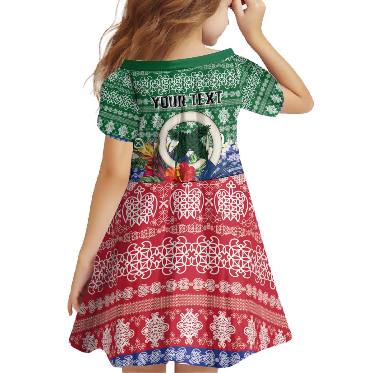 Personalised Torba Joyeux Noel Family Matching Off The Shoulder Long Sleeve Dress and Hawaiian Shirt Proud To Be a Ni-Van Sand Drawing Art - Polynesian Pride