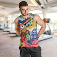 Personalised Torba Joyeux Noel Men Tank Top Proud To Be a Ni-Van Sand Drawing Art - Polynesian Pride