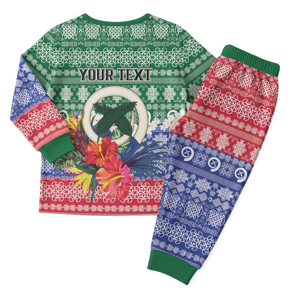 Personalised Torba Joyeux Noel Christmas Pajama Set Proud To Be a Ni-Van Sand Drawing Art - Polynesian Pride