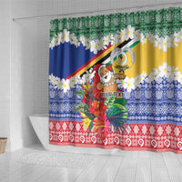 Personalised Torba Joyeux Noel Shower Curtain Proud To Be a Ni-Van Sand Drawing Art - Polynesian Pride