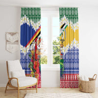 Personalised Torba Joyeux Noel Window Curtain Proud To Be a Ni-Van Sand Drawing Art - Polynesian Pride