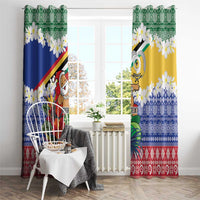 Personalised Torba Joyeux Noel Window Curtain Proud To Be a Ni-Van Sand Drawing Art - Polynesian Pride