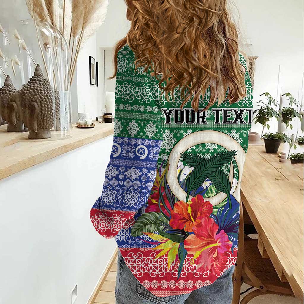 Personalised Torba Joyeux Noel Women Casual Shirt Proud To Be a Ni-Van Sand Drawing Art - Polynesian Pride