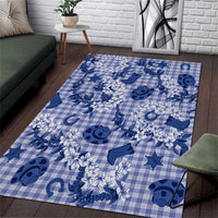 Mokihana Maile Ilima Leis Paniolo Palaka Area Rug Hawaiian Polu Spirit - Polynesian Pride