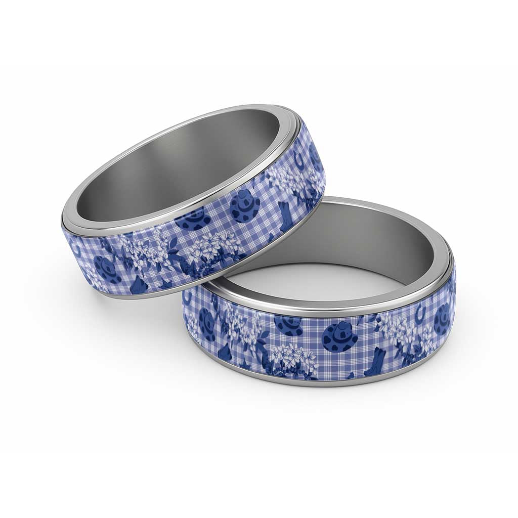 Mokihana Maile Ilima Leis Paniolo Palaka Classic Ring Hawaiian Polu Spirit - Polynesian Pride