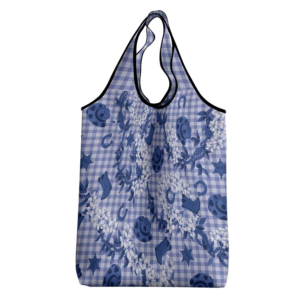 Mokihana Maile Ilima Leis Paniolo Palaka Grocery Bag Hawaiian Polu Spirit - Polynesian Pride