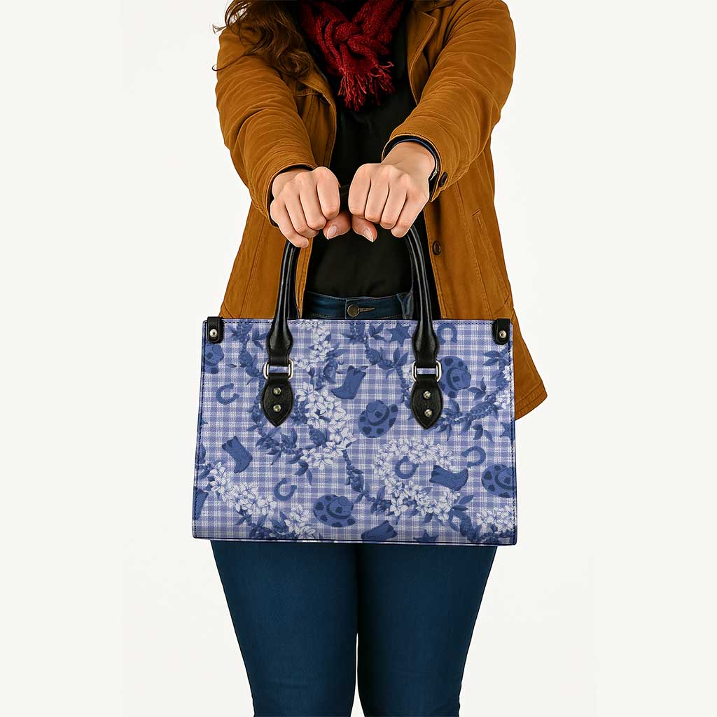 Mokihana Maile Ilima Leis Paniolo Palaka Leather Bag Hawaiian Polu Spirit - Polynesian Pride