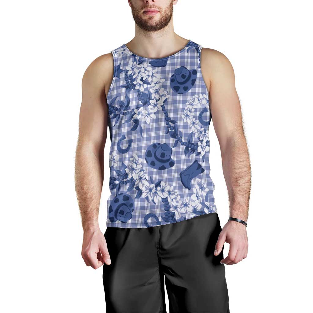 Mokihana Maile Ilima Leis Paniolo Palaka Men Tank Top Hawaiian Polu Spirit - Polynesian Pride