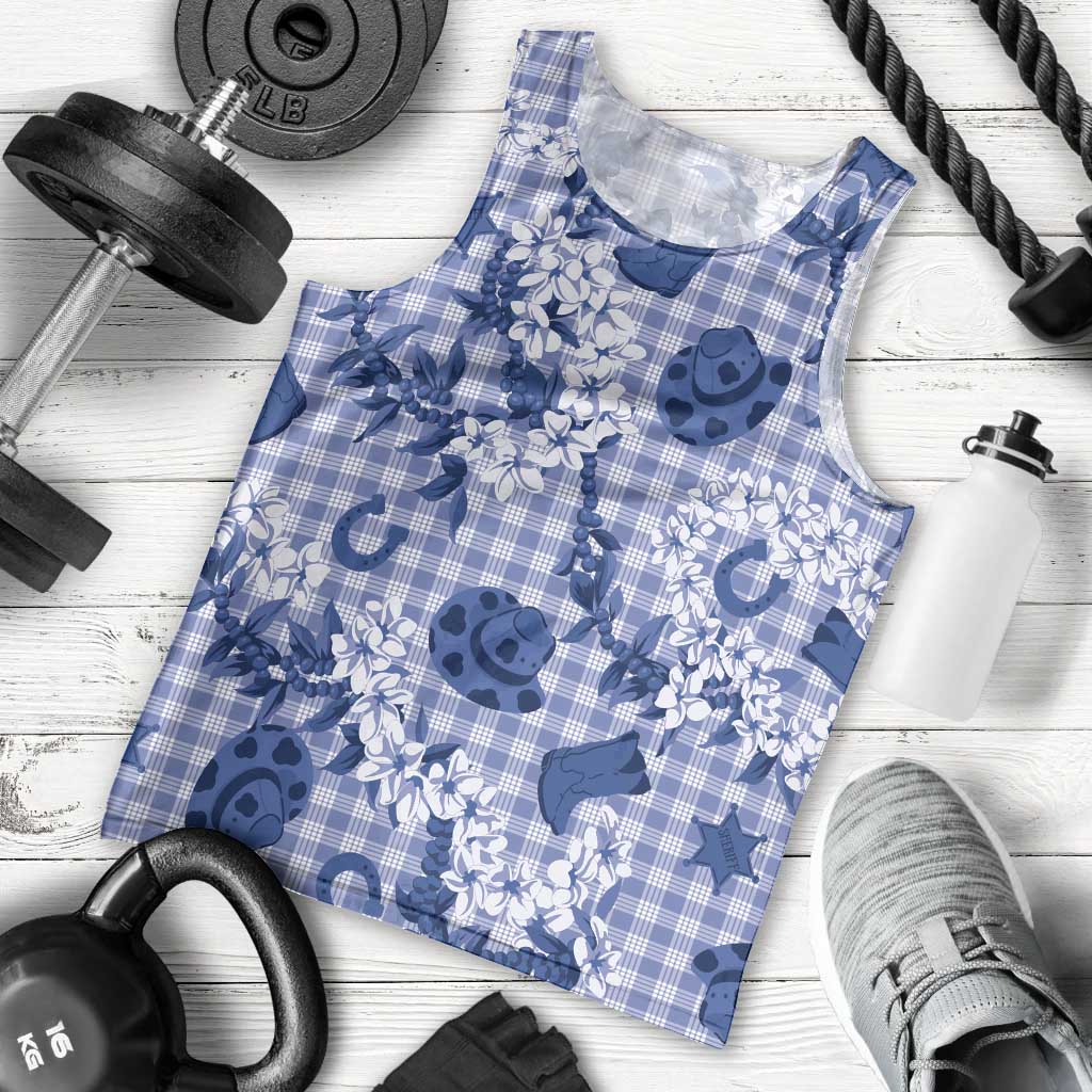 Mokihana Maile Ilima Leis Paniolo Palaka Men Tank Top Hawaiian Polu Spirit - Polynesian Pride