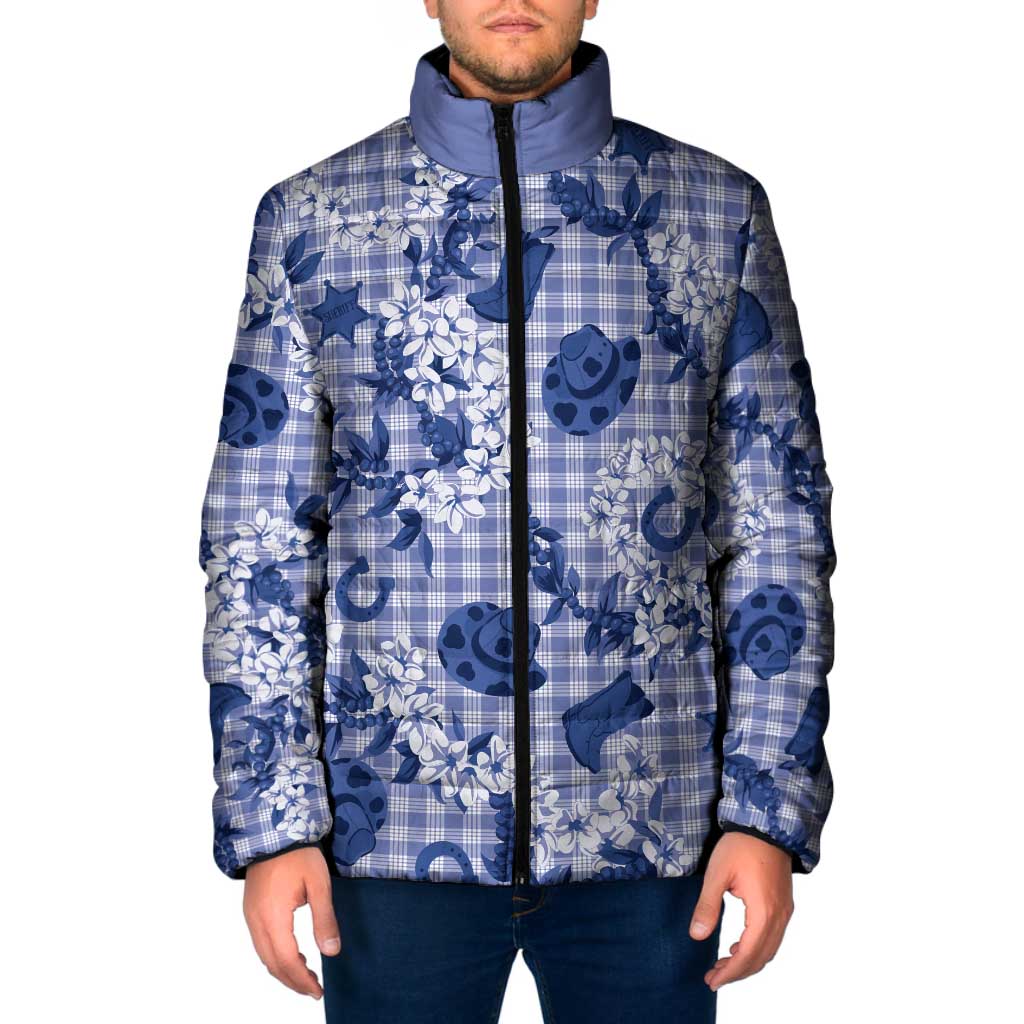Mokihana Maile Ilima Leis Paniolo Palaka Padded Jacket Hawaiian Polu Spirit - Polynesian Pride