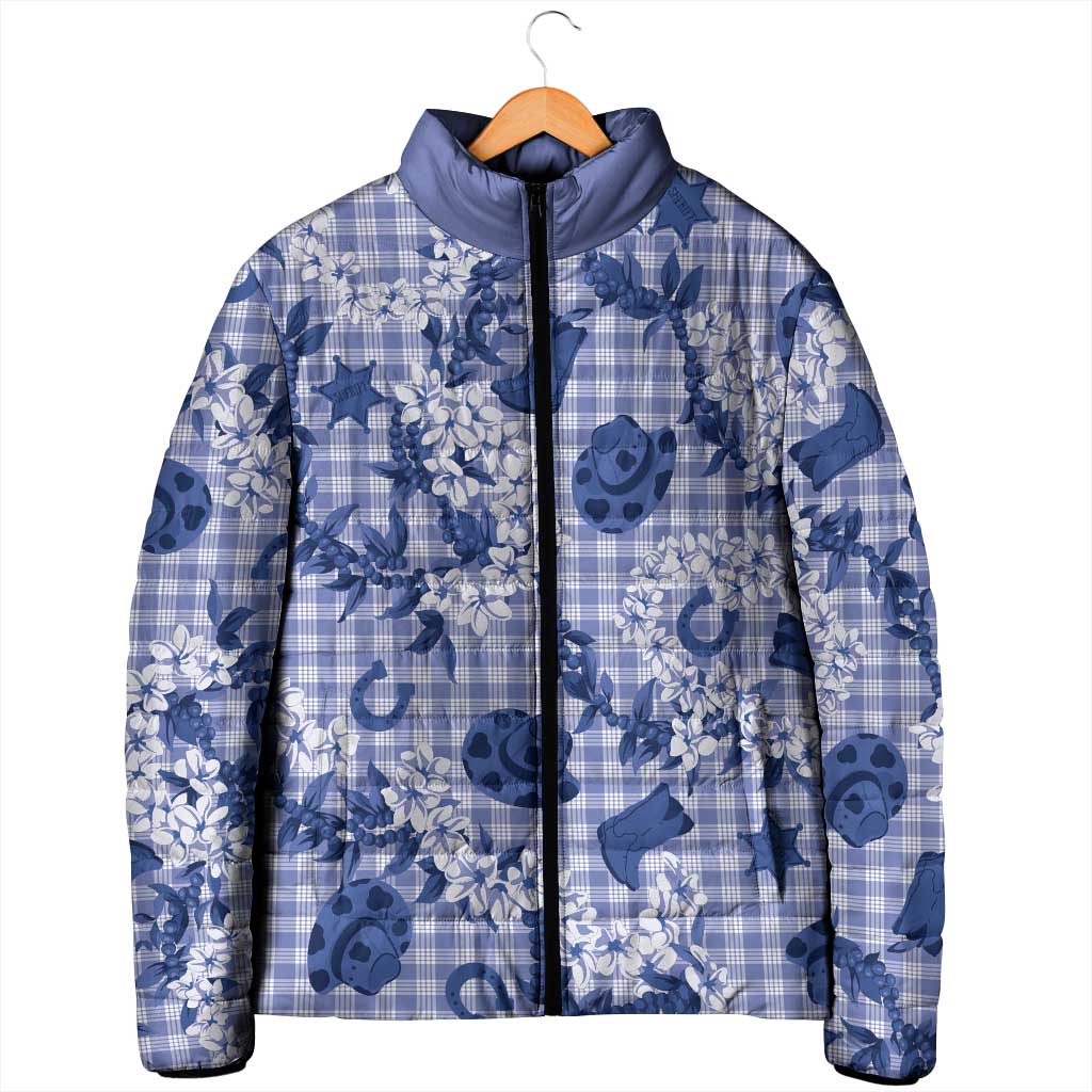 Mokihana Maile Ilima Leis Paniolo Palaka Padded Jacket Hawaiian Polu Spirit - Polynesian Pride