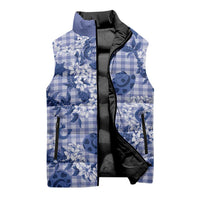 Mokihana Maile Ilima Leis Paniolo Palaka Sleeveless Puffer Jacket Hawaiian Polu Spirit - Polynesian Pride